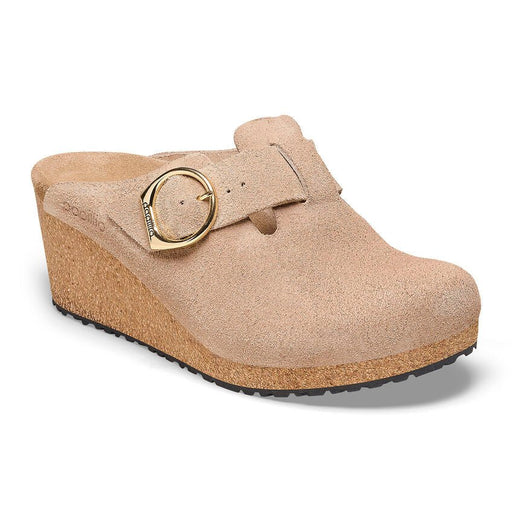 Fanny Ring-Buckle Suede Leather Warm Sand - COMFORTWIZ